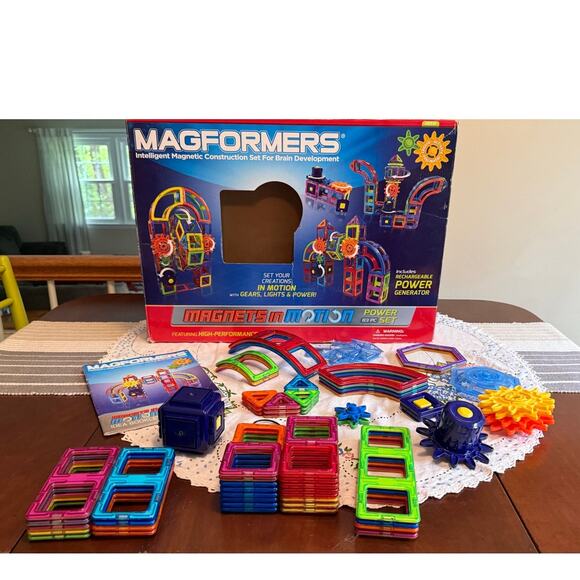 Magformers Magnets In Motion Power Set 83 Piece Building STEM Complete Set - Picture 1 of 6